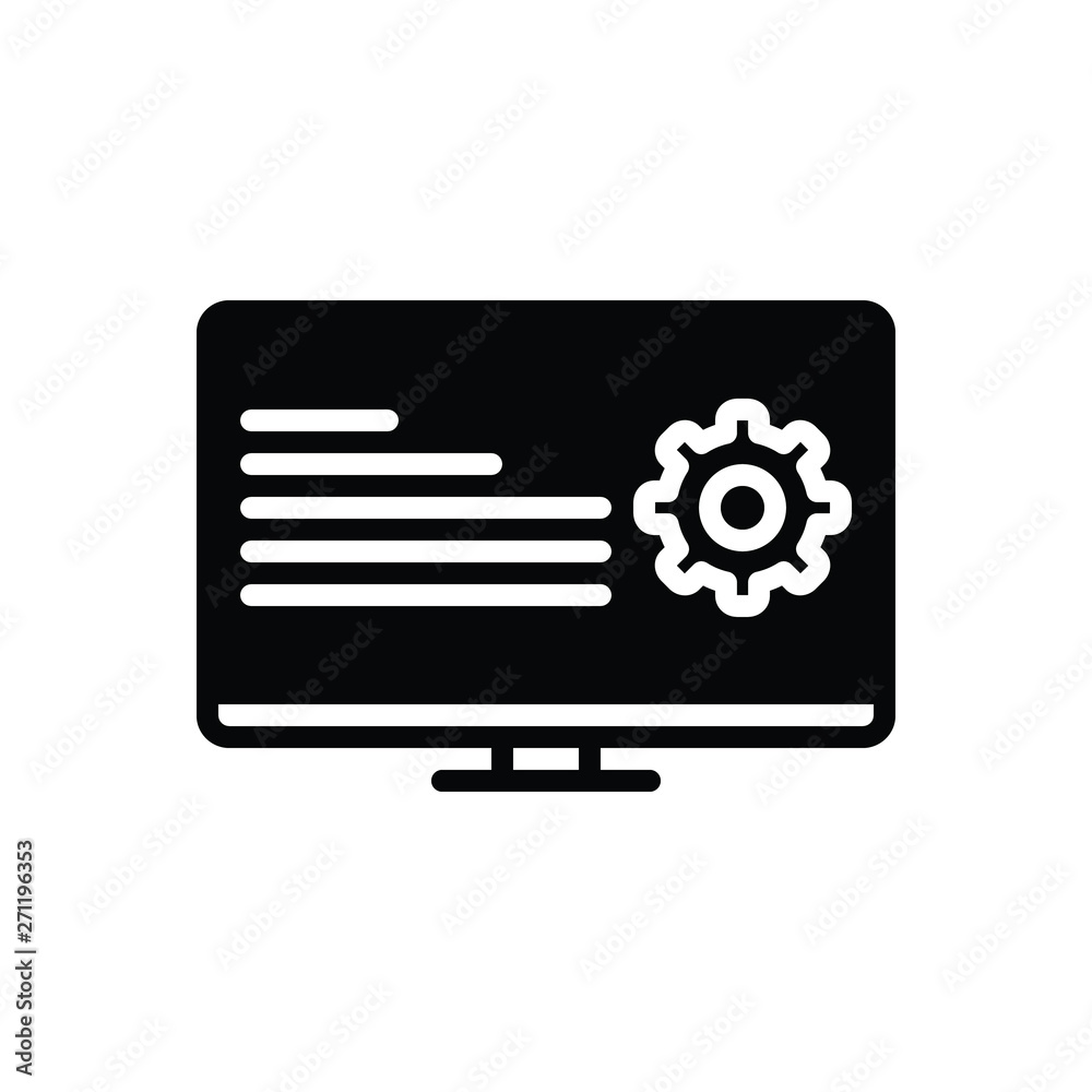 Black solid icon for programmatic Black solid icon for programmatic