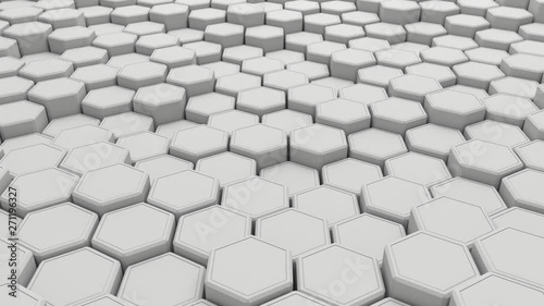 4k Endless Animation Hexagon Structure photo