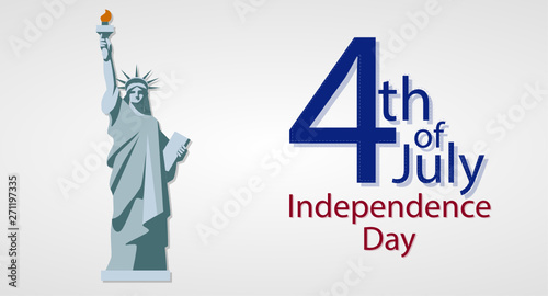 Fourth of July. 4th of July holiday banner. USA Independence Day banner for sale, discount, advertisement, web etc