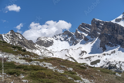 Marguareis Group, Pesio valley, Natural park of the Marguareis massif, boundary between Italy and France