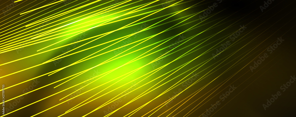 Shiny color neon light with lines, abstract wallpaper, shiny motion, magic space light. Techno abstract background Shiny color neon light with lines, abstract wallpaper, shiny motion, magic space light. Techno abstract background