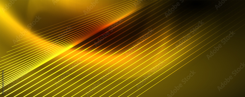 Shiny color neon light with lines, abstract wallpaper, shiny motion, magic space light. Techno abstract background Shiny color neon light with lines, abstract wallpaper, shiny motion, magic space light. Techno abstract background