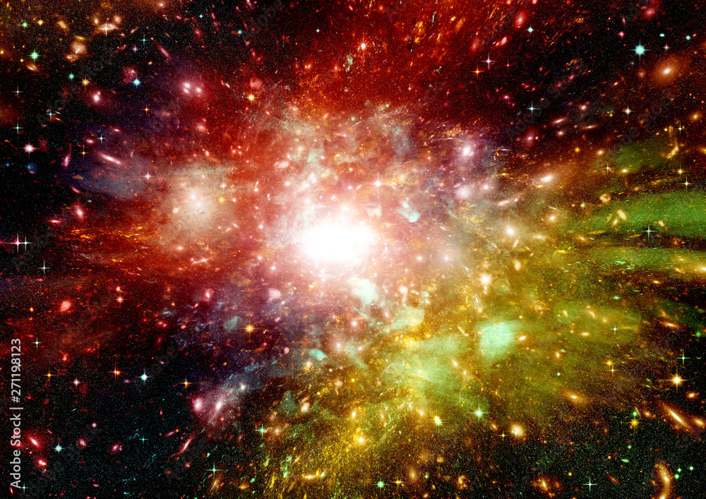 galaxy in a free space galaxy in a free space