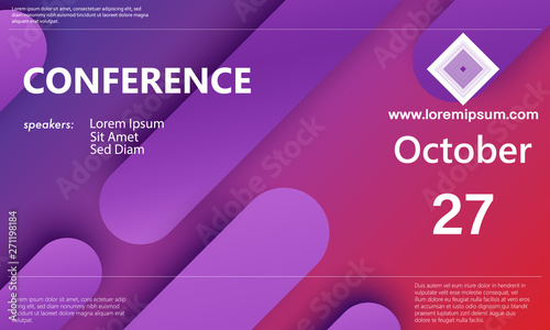 Conference announcement. Business background
