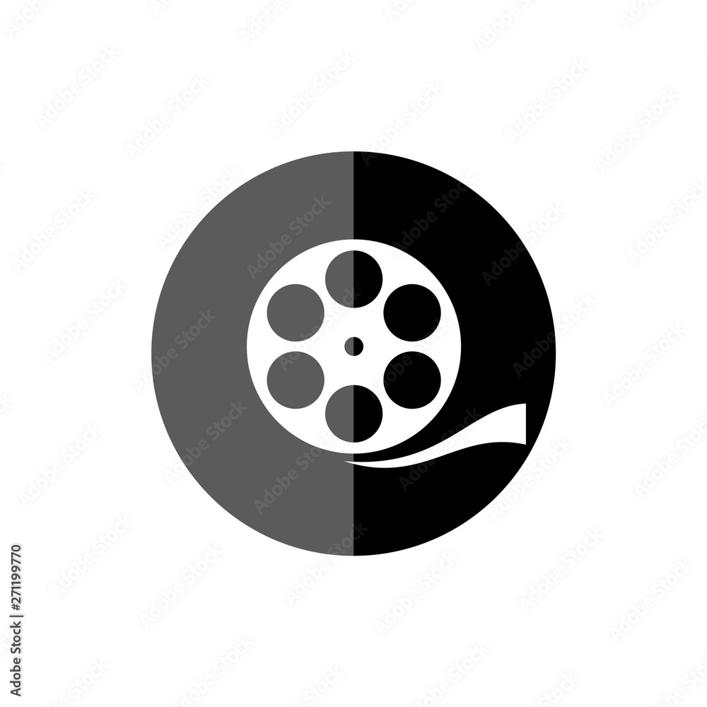 Film reel movie, The video icon, Movie symbol
