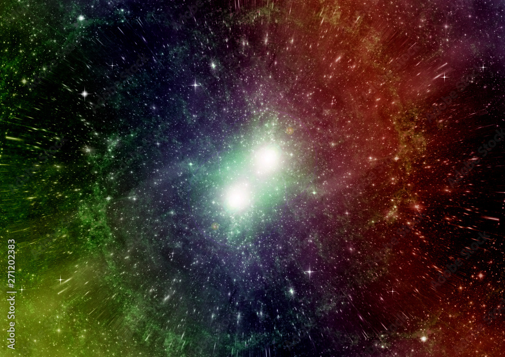 galaxy in a free space galaxy in a free space