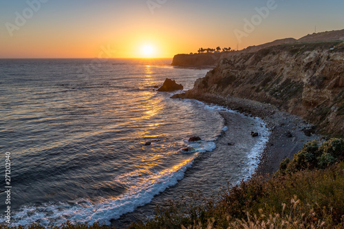 Pelican Cove and Point Vicente at Sunset