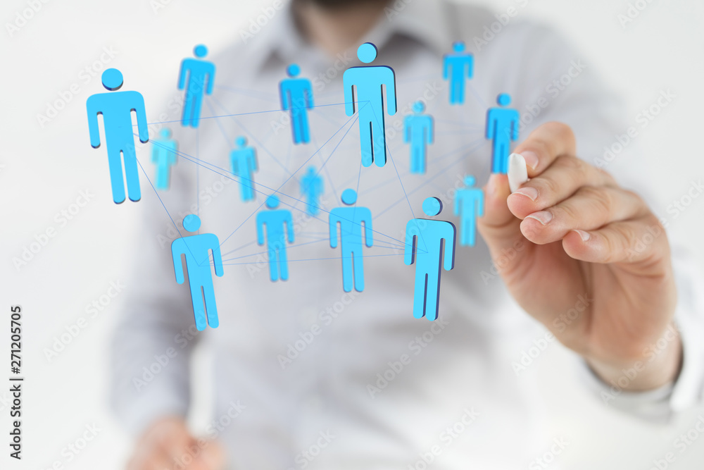 global networking 3d human select concept global networking 3d human select concept