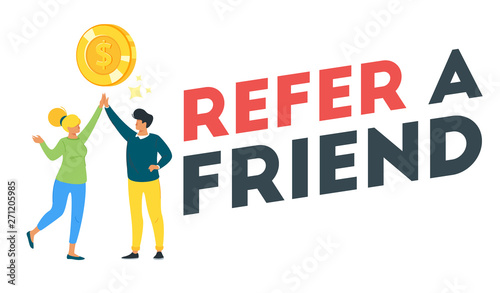 Refer a friend concept