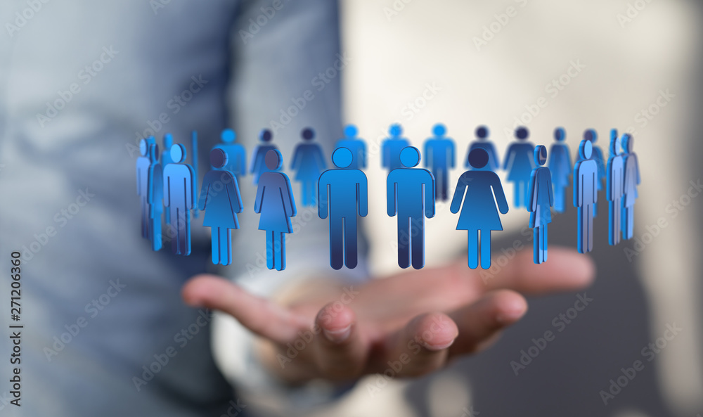 communication network digital workforce 3d communication network digital workforce 3d