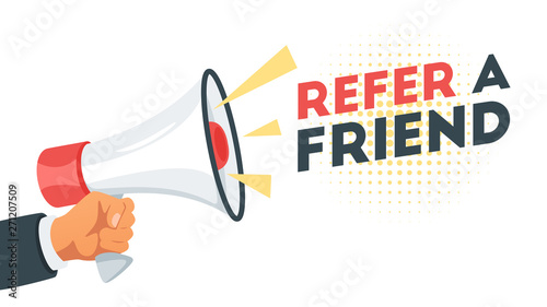 Refer a friend concept