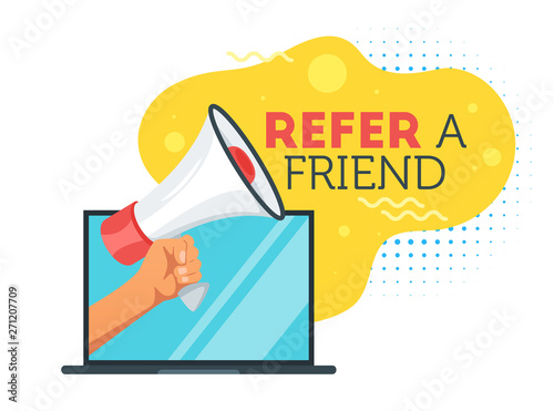 Refer a friend concept