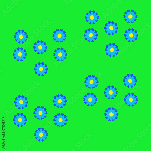 Pattern with Flowers. background - Illustration