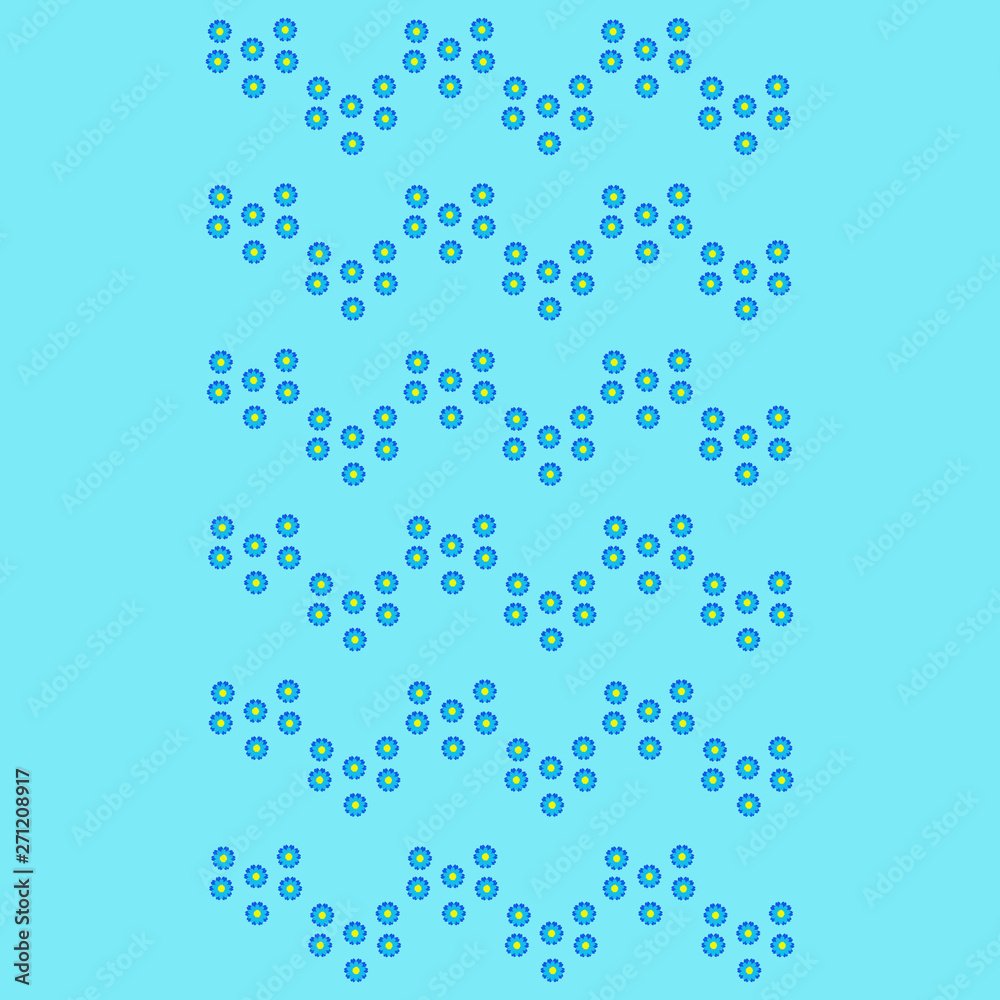 Pattern with Flowers. background - Illustration