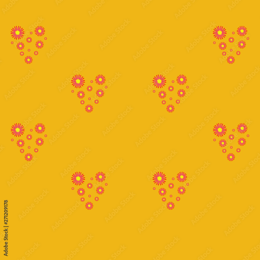 Pattern with Flowers. background - Illustration Pattern with Flowers. background - Illustration