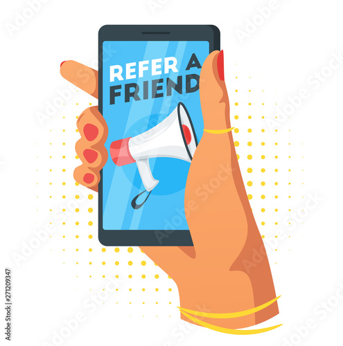 Refer a friend concept