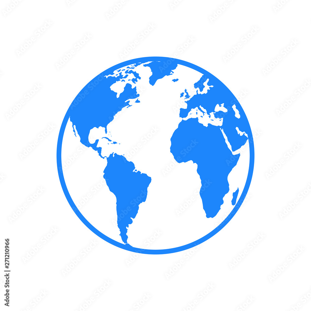 World map vector. World icon vector