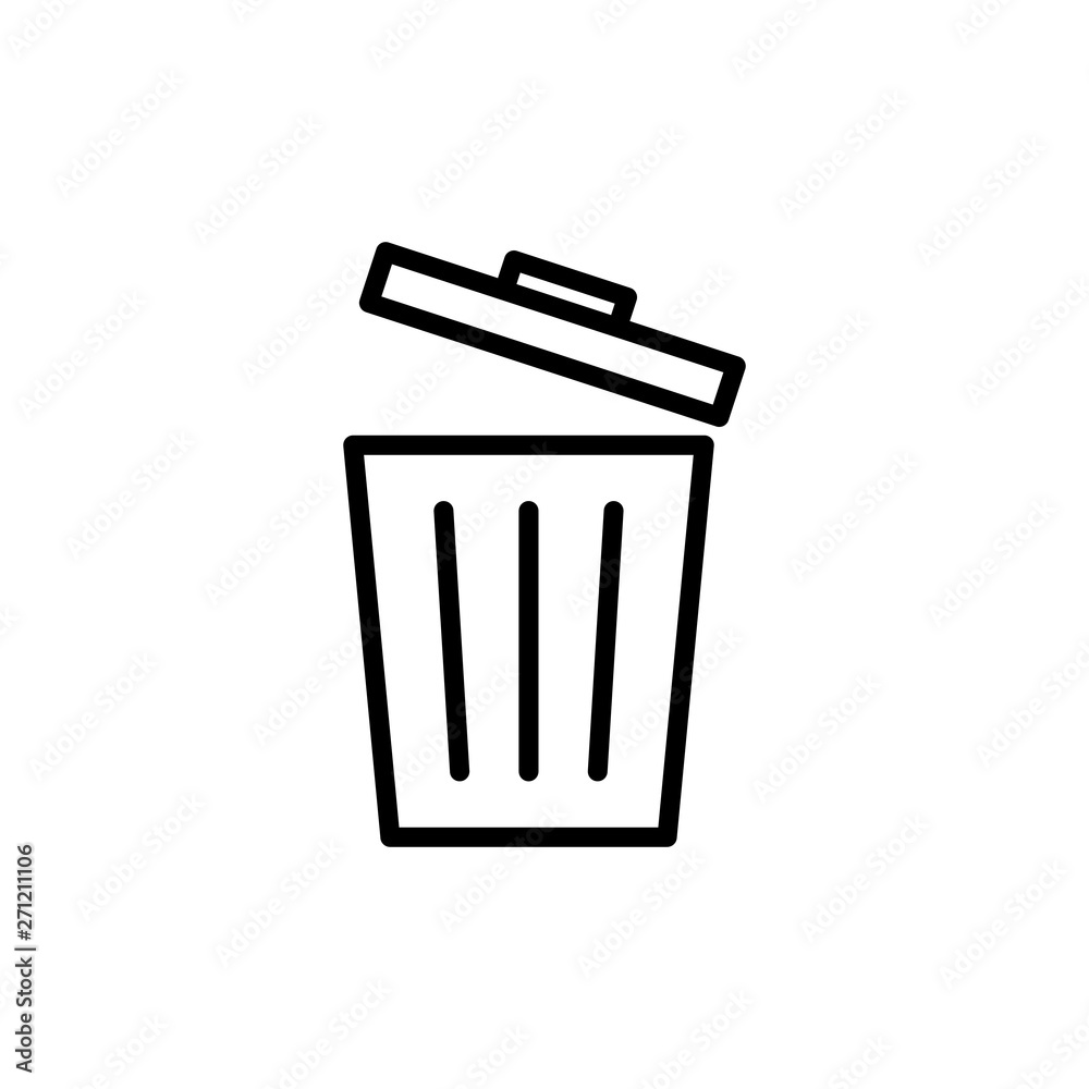 Trash icon. trash can icon. Delete icon vector Trash icon. trash can icon. Delete icon vector