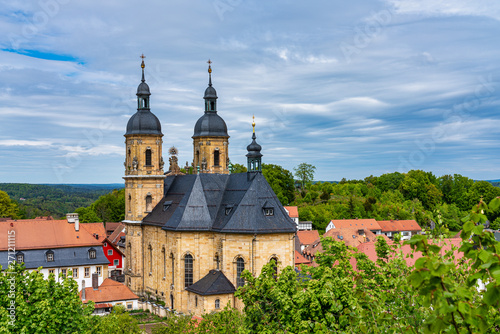 Basilica of Goessweinstein in Upper Franconia  Bavaria in Germany