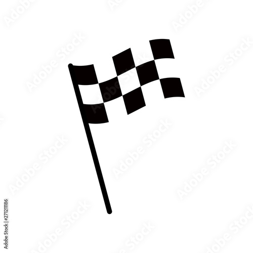 Start icon. Race flag icon. Competition sport flag line vector icon. Racing flag. Start finish flag