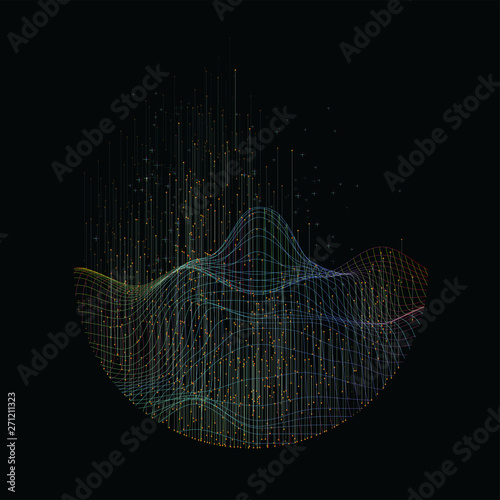 Big data tech abstract background