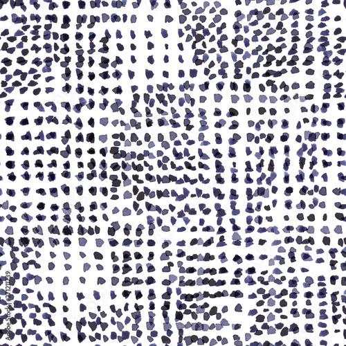 Abstract dotted navy blue s...