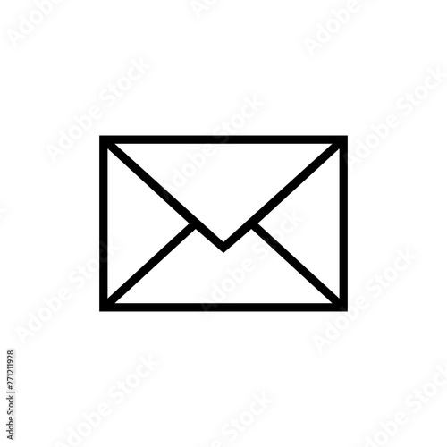 Mail vector icon. E-mail icon. Envelope illustration. Message