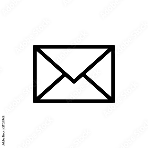 Mail vector icon. E-mail icon. Envelope illustration. Message