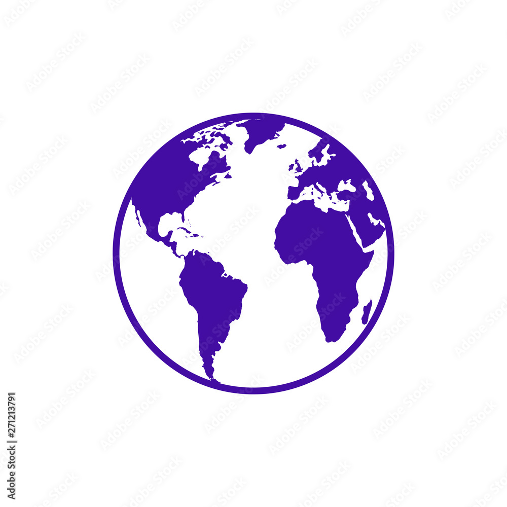 Fototapeta premium World map vector. World icon vector