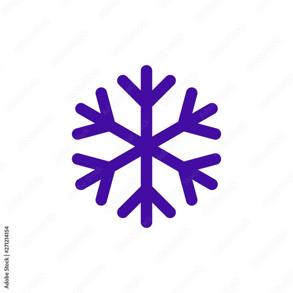 Snowflake icon. snow icon isolated on white background. Symbol of winter, frozen Snowflake icon. snow icon isolated on white background. Symbol of winter, frozen