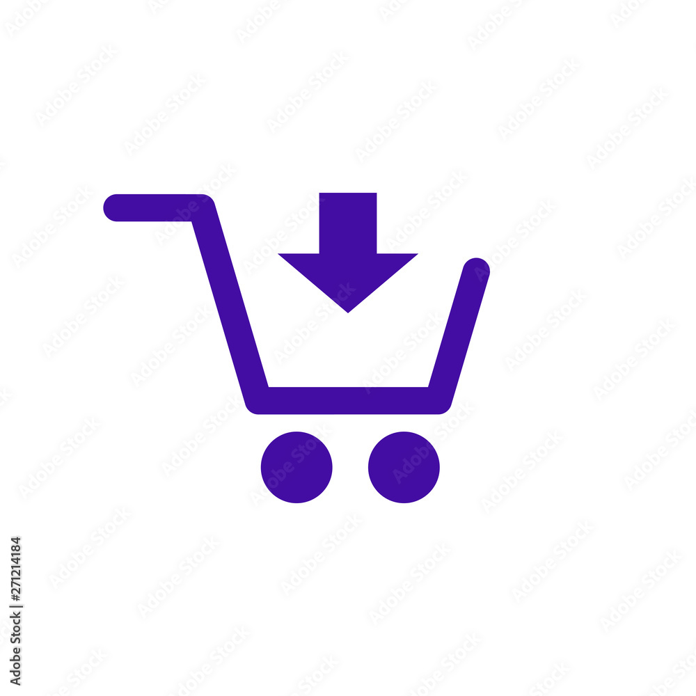 Shopping icon vector. Shopping cart icon Shopping icon vector. Shopping cart icon