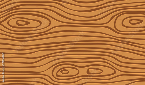 Brown wooden cutting, chopping board, table or floor surface. Wood texture. Vector illustration