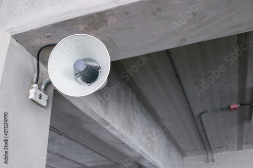 Speaker in building