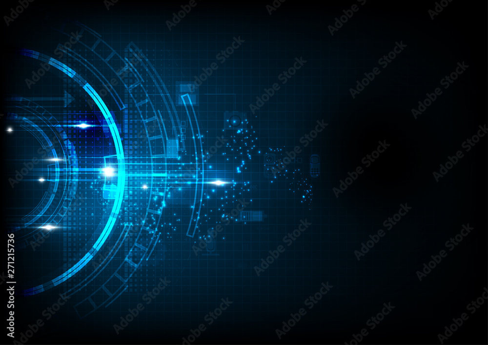 Deep Blue Light Futuristic Technology Deep Blue Light Futuristic Technology