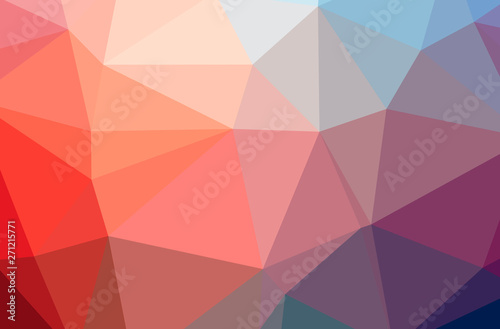 Illustration of abstract Red horizontal low poly background. Beautiful polygon design pattern.