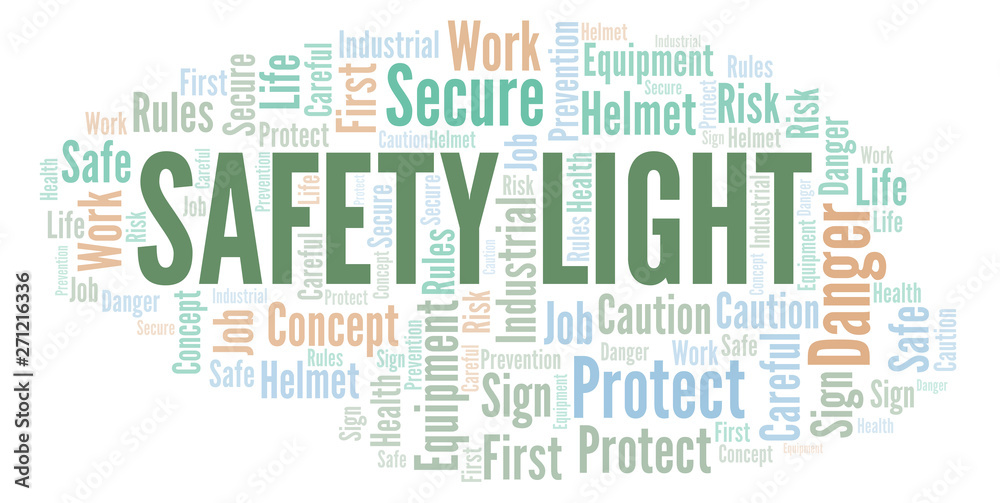 Safety Light word cloud.