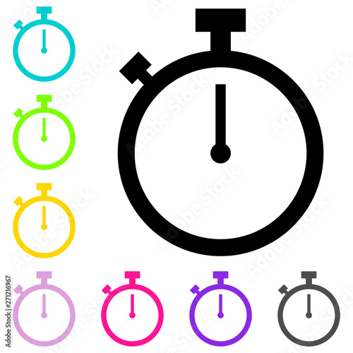 Free Download Clock icon. Time icon vector. Clock vector icon - GFXLoad