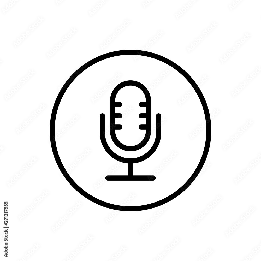 Microphone Icon vector. Mic sign. Karaoke microphone icon. Broadcast mic sign Microphone Icon vector. Mic sign. Karaoke microphone icon. Broadcast mic sign
