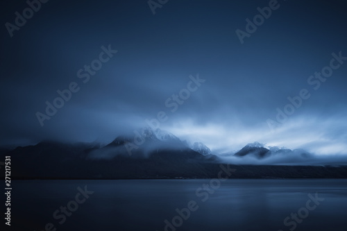 Early moring clouds over mountains and Lake Geneva © Jon Ingall