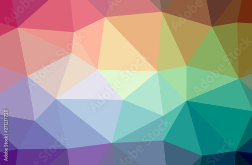 Illustration of abstract Blue  Yellow And Purple horizontal low poly background. Beautiful polygon design pattern.