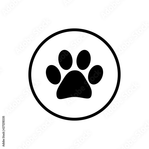 Paw icon vector. Paw Print icon
