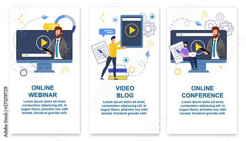 Set Online Webinar, Video Blog, Online Conference.