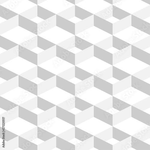 3D Abstract Geometric Background White Color in Simple flat style