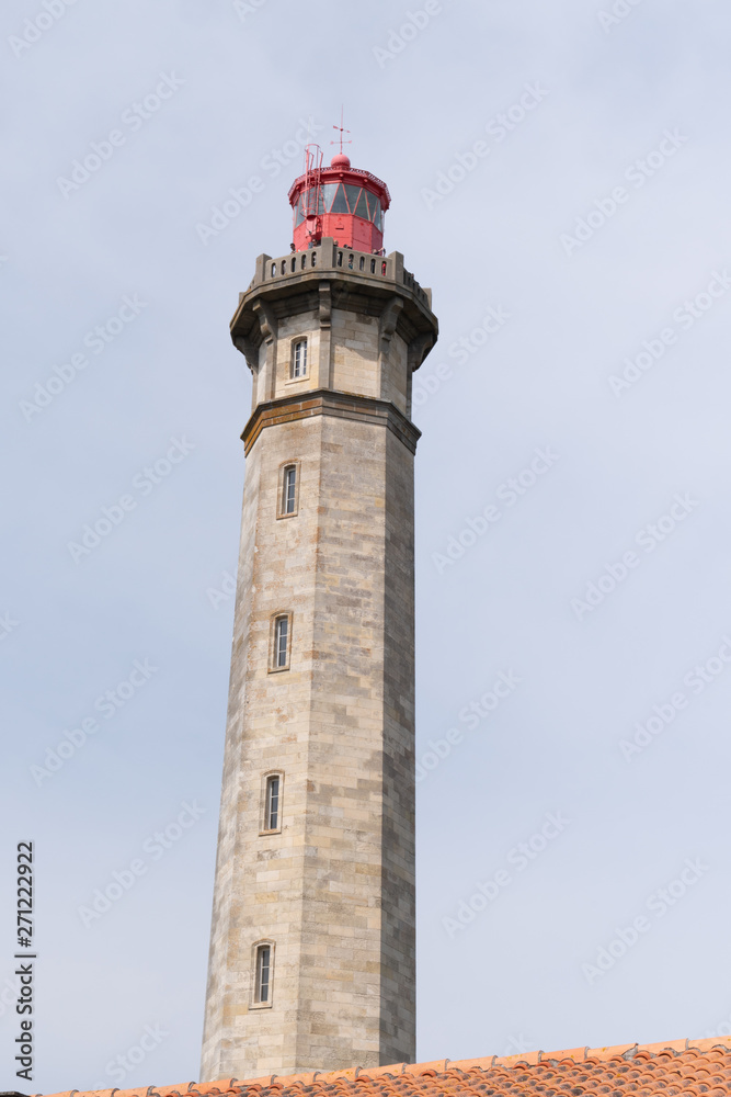 lighthouse of the whales on the island of Re phare des Baleines in french in France