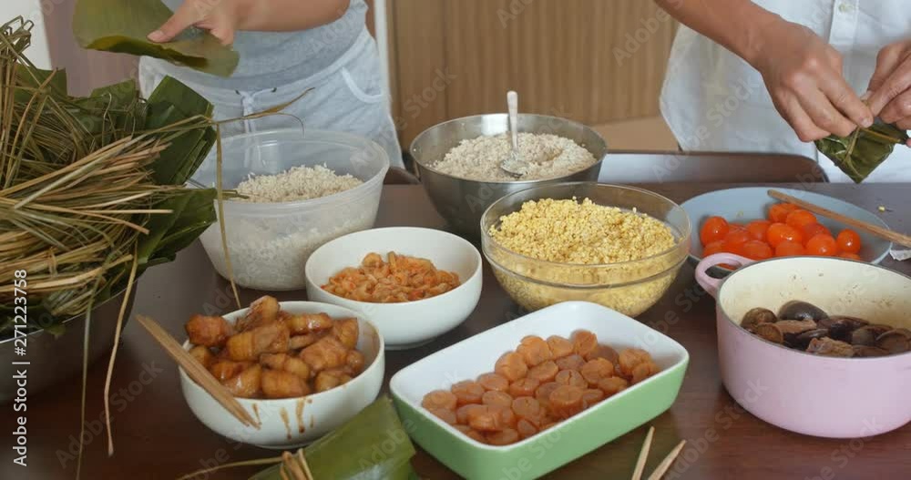 Homemade rice dumpling for Chinese dragon boat festival Homemade rice dumpling for Chinese dragon boat festival