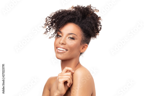 Beauty portrait of afro girl.
