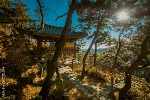 Photography Entrance path to Geumsunsa temple near Seoul, Korea