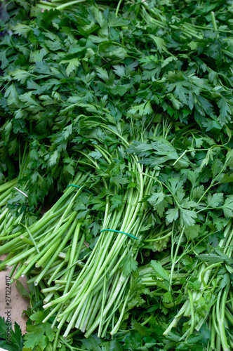 Fresh parsley selling at the market © Golden_hind