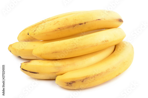 bananas on white background