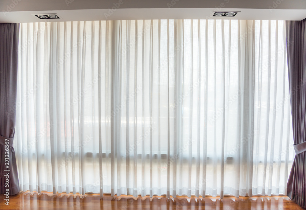 Big curtains window decoration interior of room Big curtains window decoration interior of room